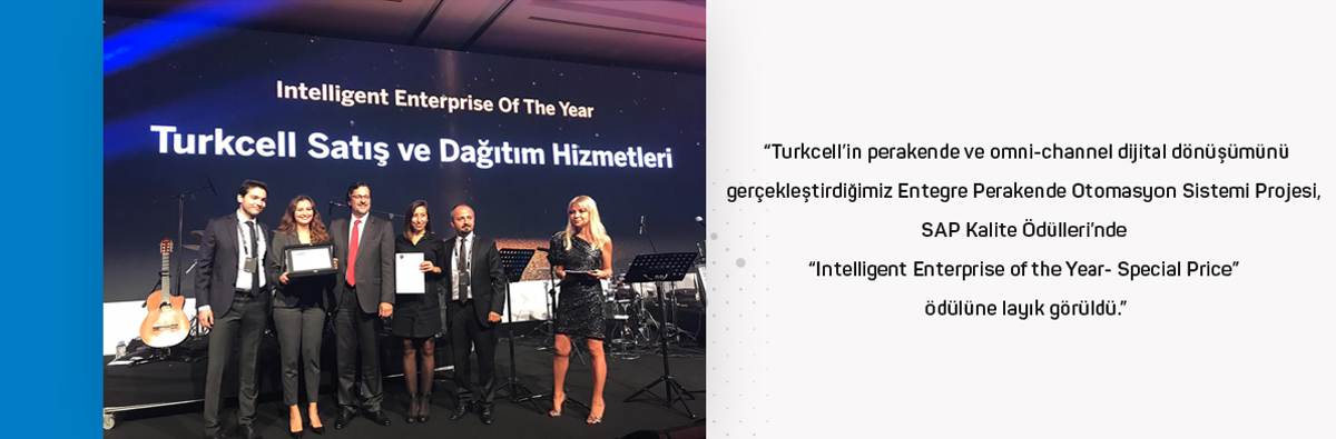 SAP Kalite Ödülleri'nde müşterimiz Turkcell ödüle layık görüldü.